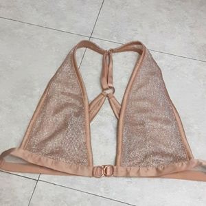 NWOT Victoria's Secret Rose Gold Chainmail Bralette